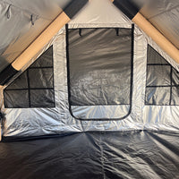 Inflatable Outdoor Camping Tent with Double Doors, Large Space, Sun Protection for 3-5 People