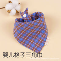 Baby 100% Cotton Bandana Bibs with Snap Closure, Double-Layer Absorbent Drool Bibs for Newborns and Infants