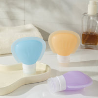 Silicone Travel Bottles for Shampoo Lotion Toiletries - Squeezable Refillable Containers