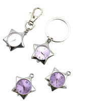 Star Clock Keychain Pendant Gift for Couples