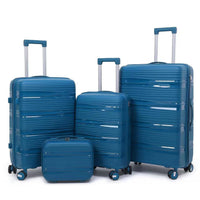 Lightweight PP Hardshell Luggage with Spinner Wheels and Explosion-Proof Zipper