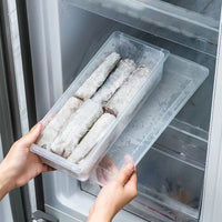 Japanese-Style Refrigerator Food Storage Container with Drain Tray and Lid for Meat and Produce