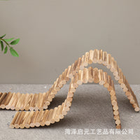 Hamster Rat Chicken Wooden Ladder Swing Arch Bridge Hideout Tunnel Toy