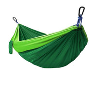Portable Nylon Parachute Hammock for Camping, Hiking, and Indoor Relaxation - Single/Double