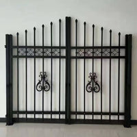 New Chinese Style Zinc Steel Fence for Villas and Scenic Areas, Decorative Wall Gate Railings