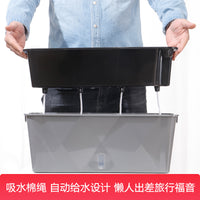 Self-Watering Planter Box for Balcony Vegetable Gardening - Double-Layer Rectangular Pot for Home Plants