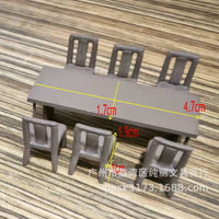Miniature Chinese Style Furniture Model DIY Kit for Dollhouse Decor