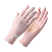 Unisex UV Protection Fingerless Ice Silk Sunscreen Gloves for Cycling and Touchscreen Use