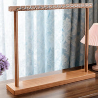Wooden Necklace and Bracelet Display Stand with Multiple Hooks