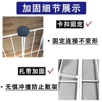 Iron Mesh Cat Cage for Sunbathing and Anti-Fungal Protection, Portable Pet Enclosure for Small Cats