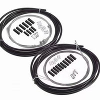 Bicycle Brake & Derailleur Cable Housing Kit with End Caps, Universal for V-Brake & Disc Brake