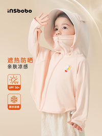 Kids' UPF 50+ Sun Protection Hoodie - Ice Silk Cooling UV-Resistant Jacket for Boys & Girls