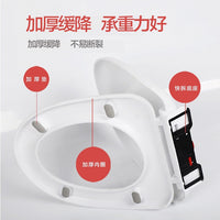 Toilet Seat Cover with Soft Close Hinge, Thickened Universal U/V/O Shape