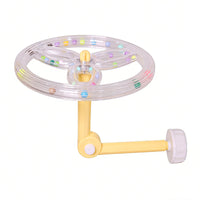Parrot Rotating Windmill Perch with Chewing Toy for Small to Medium Birds