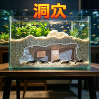 Ultra-Clear Glass Aquarium Fish Tank with Ecological Landscape Decoration for Home Living Room