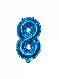 16-inch Blue Alphabet A-Z and Number 0-9 Foil Balloon Set for Birthday Party Decoration