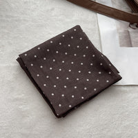 Polka Dot Cotton Square Scarf for Women - Marilyn Hepburn Style