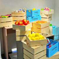 Wooden Storage Crates Decorative Display Boxes for Weddings & Retail