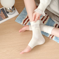 Ribbed Footless Leg Warmers for Women - Japanese Style Knit Boot Cuffs