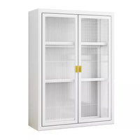 Wall-Mounted Bathroom Storage Cabinet, Waterproof Hanging Organizer with Towel Bar