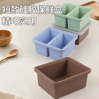 Large Capacity Silicone Soup Box with Lid Multi-Compartment Ice Cube Mold Baby Food Storage Container Freezer Divider Tray