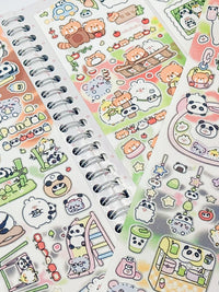 Chuxiaobao Original Rabbit Die-Cut Washi Tape Collection for Journaling
