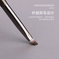 FUMANMAN Dual-Ended Concealer Brush with Replaceable Sponge Head for Under-Eye Dark Circles and Tear Troughs