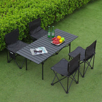 Portable Folding Camping Table with Storage Bag, Outdoor Picnic Dining Table