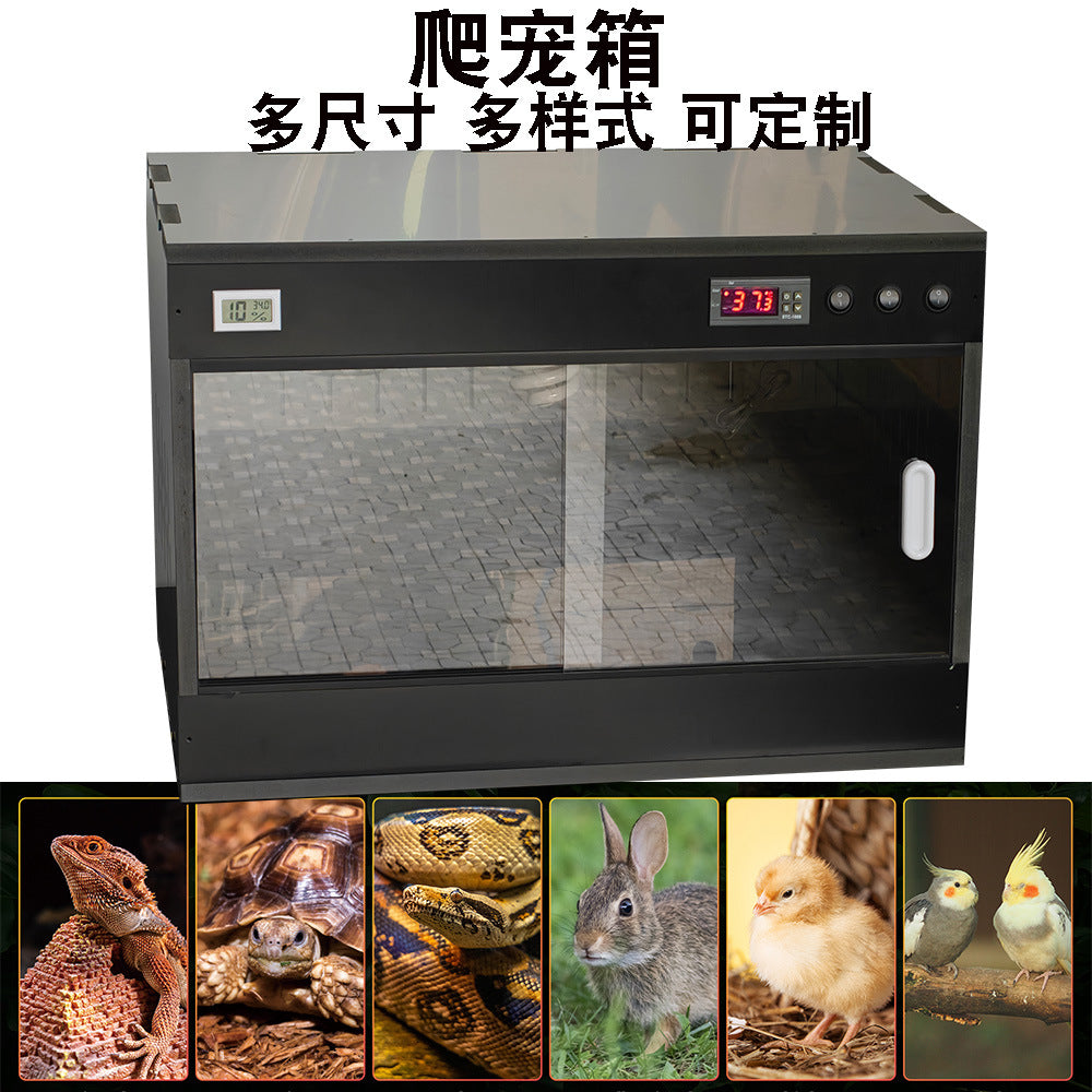 Reptile Terrarium PVC Breeding Box for Lizards, Tortoises, Snakes, and Geckos with Temperature Control