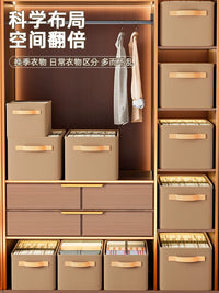 Foldable Steel Frame Storage Bins for Clothes and Wardrobe Organization
