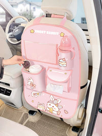 Car Seat Back Protector with Storage Pockets, Anti-Kick Mat for Kids, Universal Fit