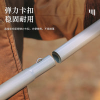 ISE MOUNT 25mm Outdoor Awning Tent Poles for Camping, Iron Rods, 2.1m/2.4m Length
