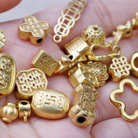 Vintage Gold Alloy Charms for DIY Bracelets and Jewelry Making
