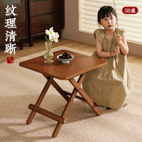 Portable Bamboo Folding Table for Outdoor Picnic Camping and Home Use