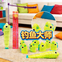 Fishing Battle Game for Kids, Telescopic Rod Desktop Interactive Toy for Hand-Eye Coordination