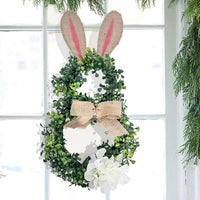 Easter Bunny Wreath for Front Door Decor and Photography Props