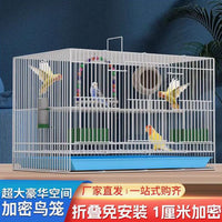 New Large Foldable Bird Cage Ecological Villa for Parakeets Cockatiels Pearl Birds Luxury Cage