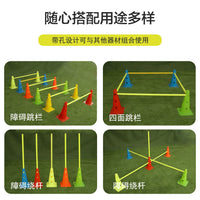 Soccer Training Cones and Poles Set - Agility Obstacle Markers for Football Drills, Durable & Practical