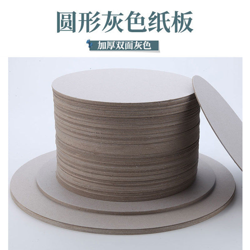 Round Cardboard Thick Paperboard for Art Painting Acrylic Marker Clay Mat Handmade Circular Paperboard