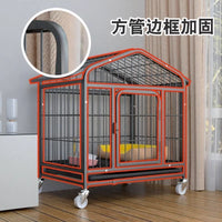 Large Foldable Chicken Coop with Automatic Manure Cleaning Tray for Outdoor Poultry
