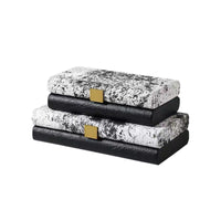 Nordic Modern Leather & Fur Patchwork Jewelry Storage Box