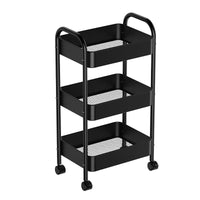 Multi-Layer Rolling Utility Cart with Wheels for Kitchen and Storage