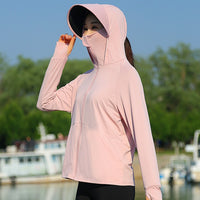 Women's Detachable Hood UV Protection Sun Protection Jacket with Ice-Cool Fabric