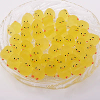 Luminous Mini Chick Figurines for Kids' Crafts and Decorations