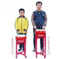 Children's Cowhide Drum Set with Cymbals and Percussion Instruments for Kindergarten Performances