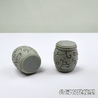 Miniature Garden Stone Table and Bench Set for Diorama and Model Scenes