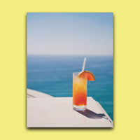 Seaside Town Scenery Photography Poster for Room Decor
