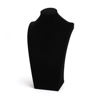 Velvet Mannequin Bust Necklace Jewelry Display Stand for Retail and Live Streaming