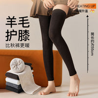 Thermal Knee Warmers for Women, Thickened Anti-Slip Over-the-Knee Leggings for Winter Joint Protection