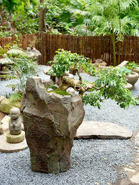 Water Mill Outdoor Garden Faux Rock Planter Ornament for Villa Landscape Decoration